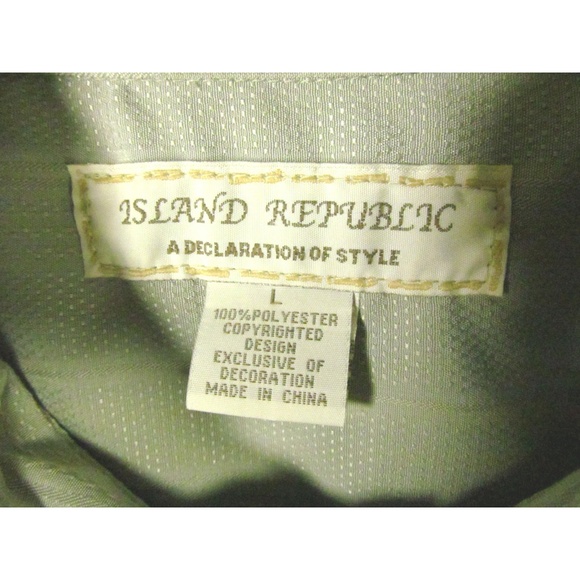 Island Republic Men's Shirt Size L Short Sleeves - Picture 4 of 6